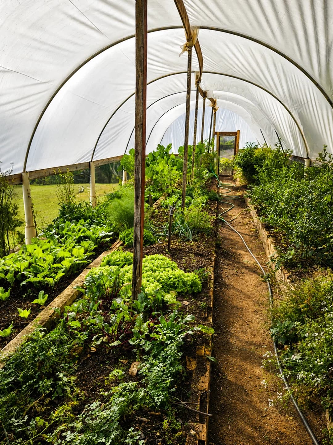 Estufa e horta orgânica do Sítio Pomodoro